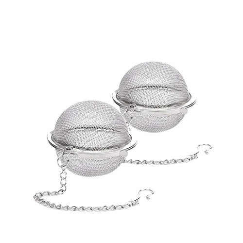 Stainless Steel Tea Ball Infuser Mesh Loose Tea Strainer with Chain | Bowlift