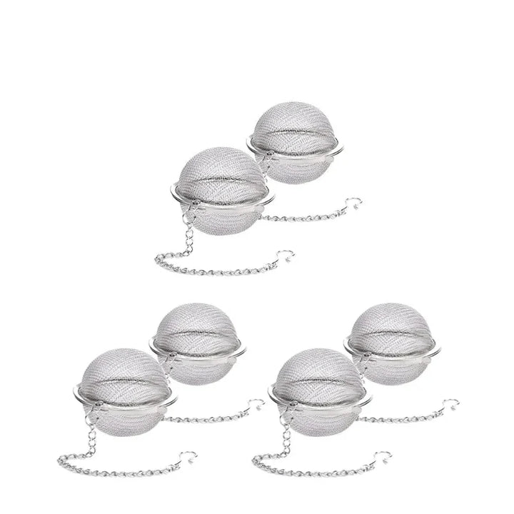 Stainless Steel Tea Ball Infuser Mesh Loose Tea Strainer with Chain | Bowlift