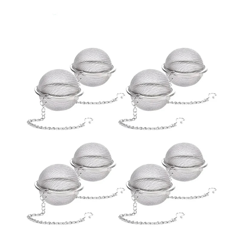 Stainless Steel Tea Ball Infuser Mesh Loose Tea Strainer with Chain | Bowlift