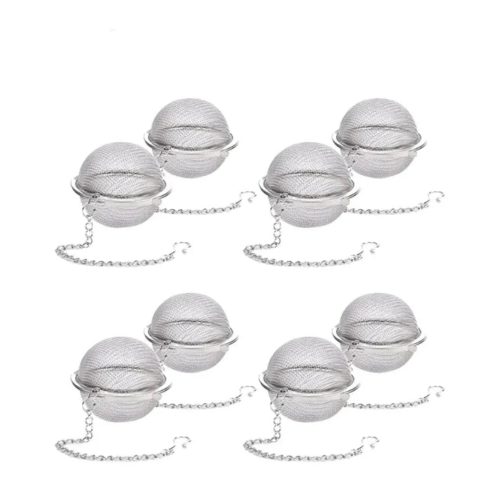 Stainless Steel Tea Ball Infuser Mesh Loose Tea Strainer with Chain | Bowlift
