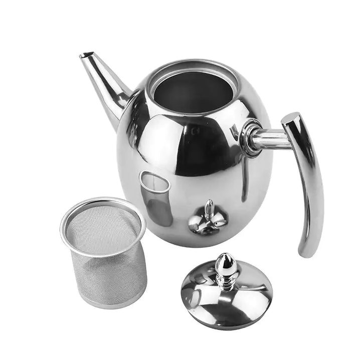 BowLift | Stainless Steel Teapot with Strainer - TeaElegance