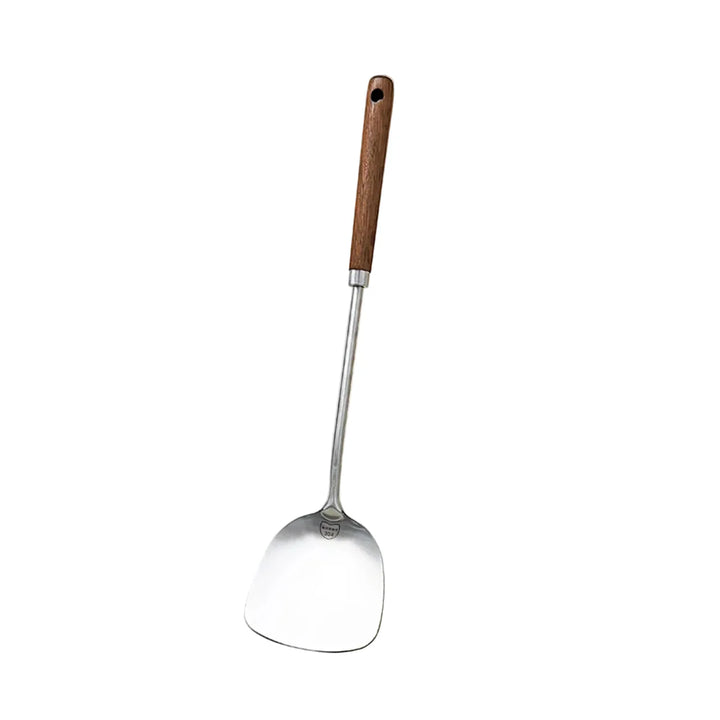 Stainless Steel Turner Wooden Handle Spatula Kitchen Cooking Utensils | Bowlift