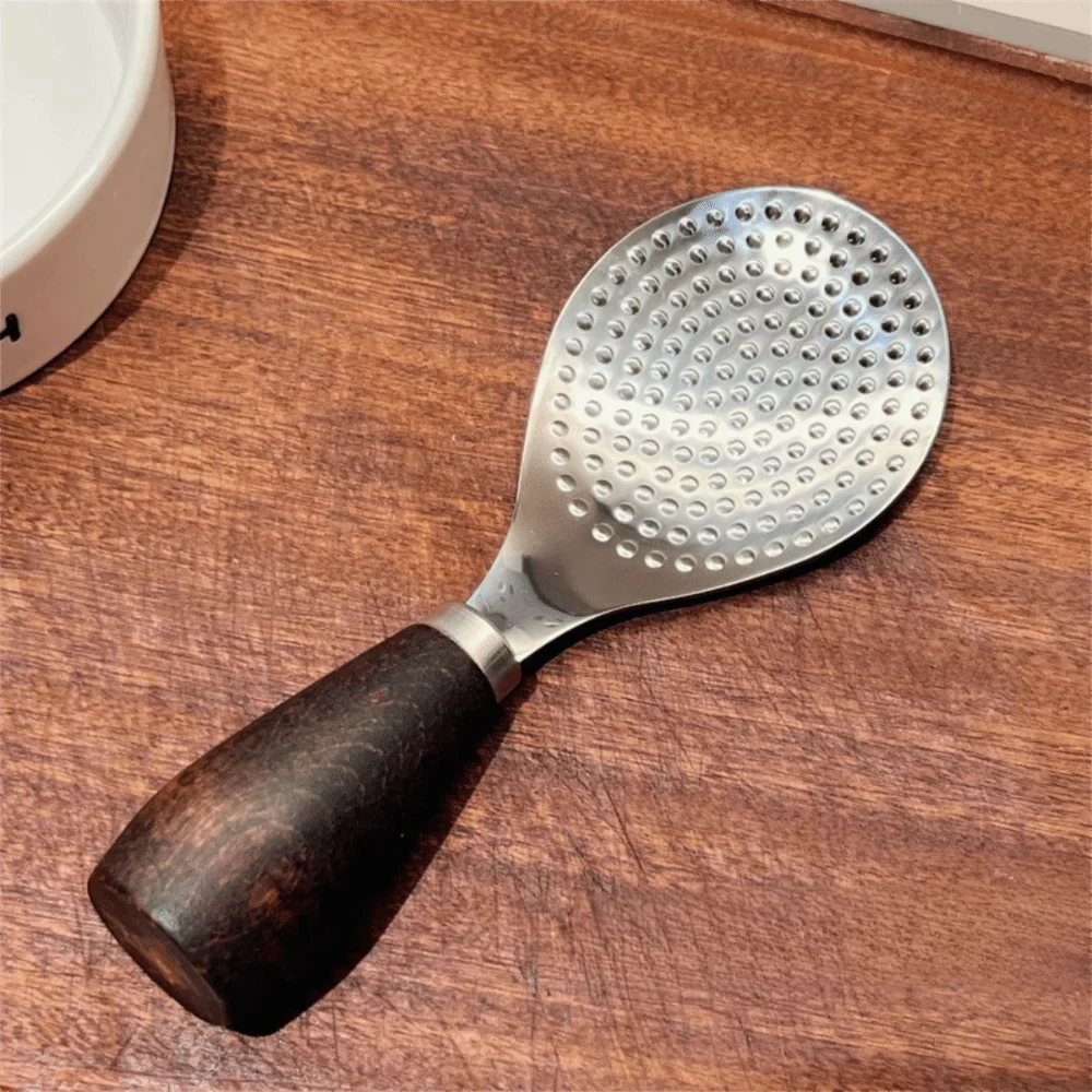 Stainless Steel Vertical Rice Shovel Spatula Wooden Handle Rice Spoon | Bowlift