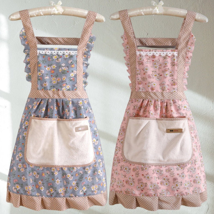 BowLift | StainShield – Elegant Floral Apron with Full Coverage SEO Title