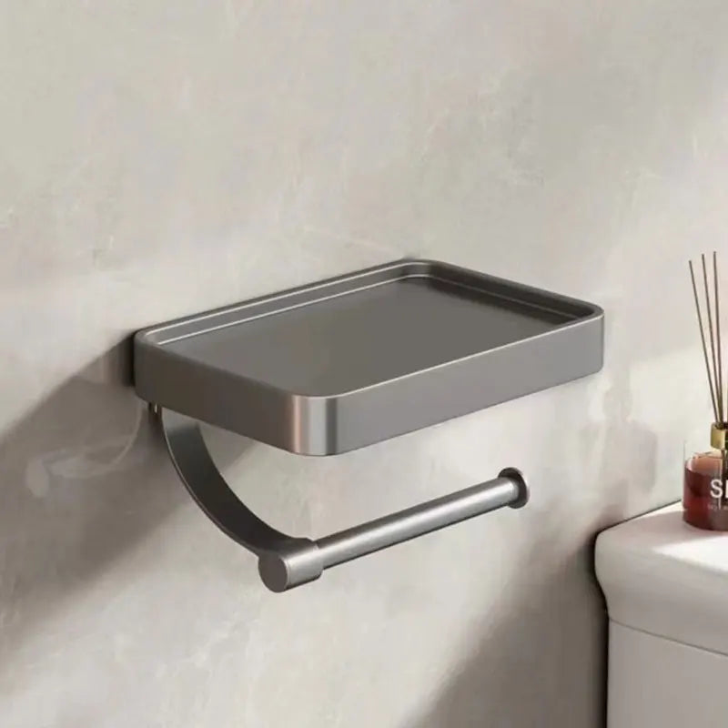 BowLift | Stalux Toilet Roll Holder with Shelf