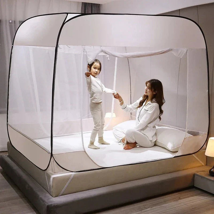 BowLift | Starry Gray Mosquito Net – No-Installation Insect Protection for Relaxed Indoor & Outdoor Nights