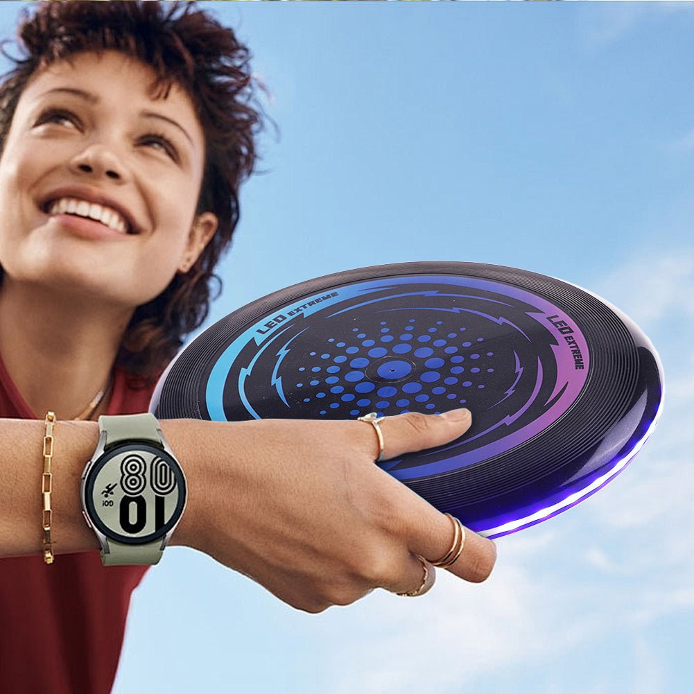 BowLift | STARSPIN – LED Light-Up Frisbee for Nighttime Outdoor Play