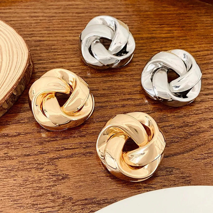 BowLift | Statement Pretzel Spiral Twist Earrings