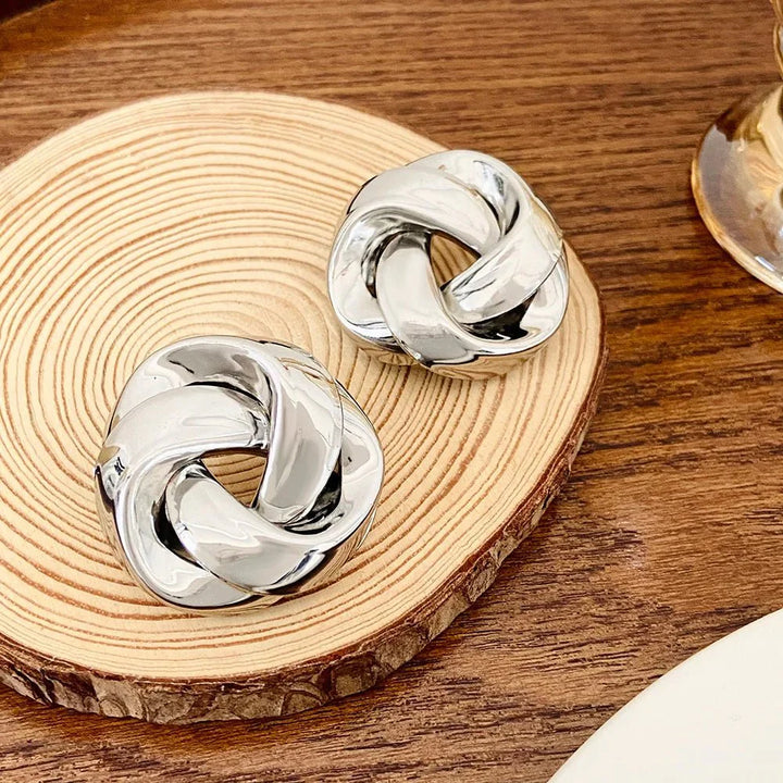 BowLift | Statement Pretzel Spiral Twist Earrings