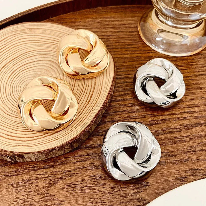 BowLift | Statement Pretzel Spiral Twist Earrings