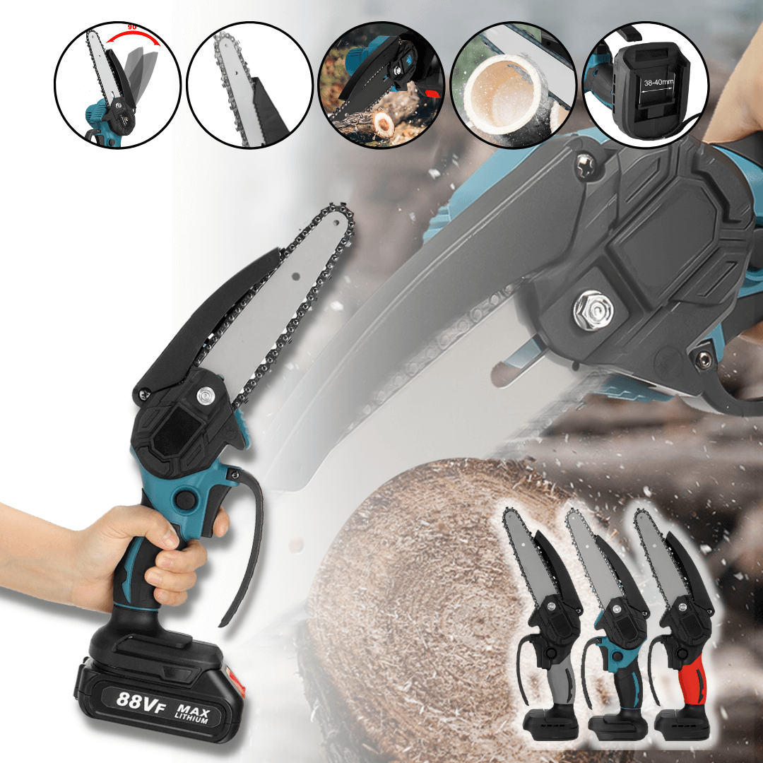 BowLift | Stormblade Electric Mini Chainsaw – Lightweight 1200W Pruner for 18V Makita Batteries
