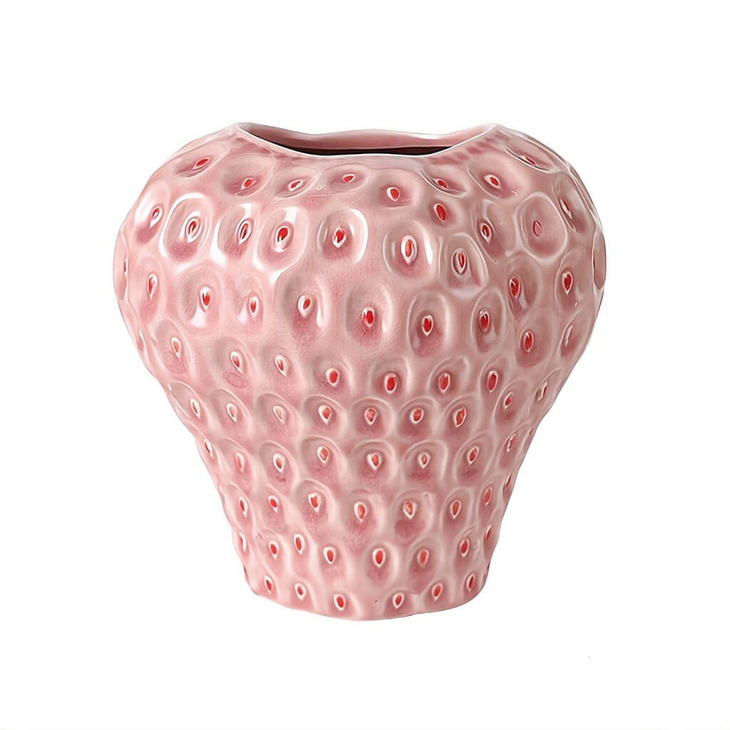BowLift | Strawberry-structured ceramic vase