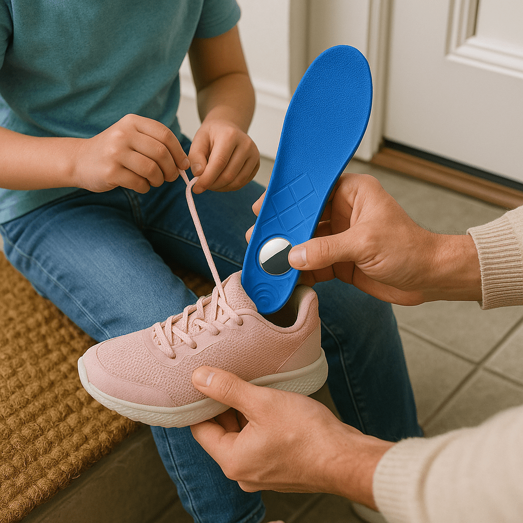 BowLift | StrideLuxe Smart Tracking Insoles | Comfortable shoe insoles with hidden AirTag slot for travel and safety