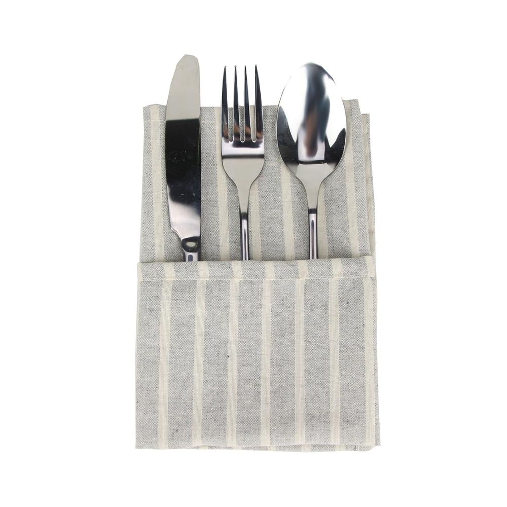 BowLift | Striped Fabric Napkins (Set of 12)
