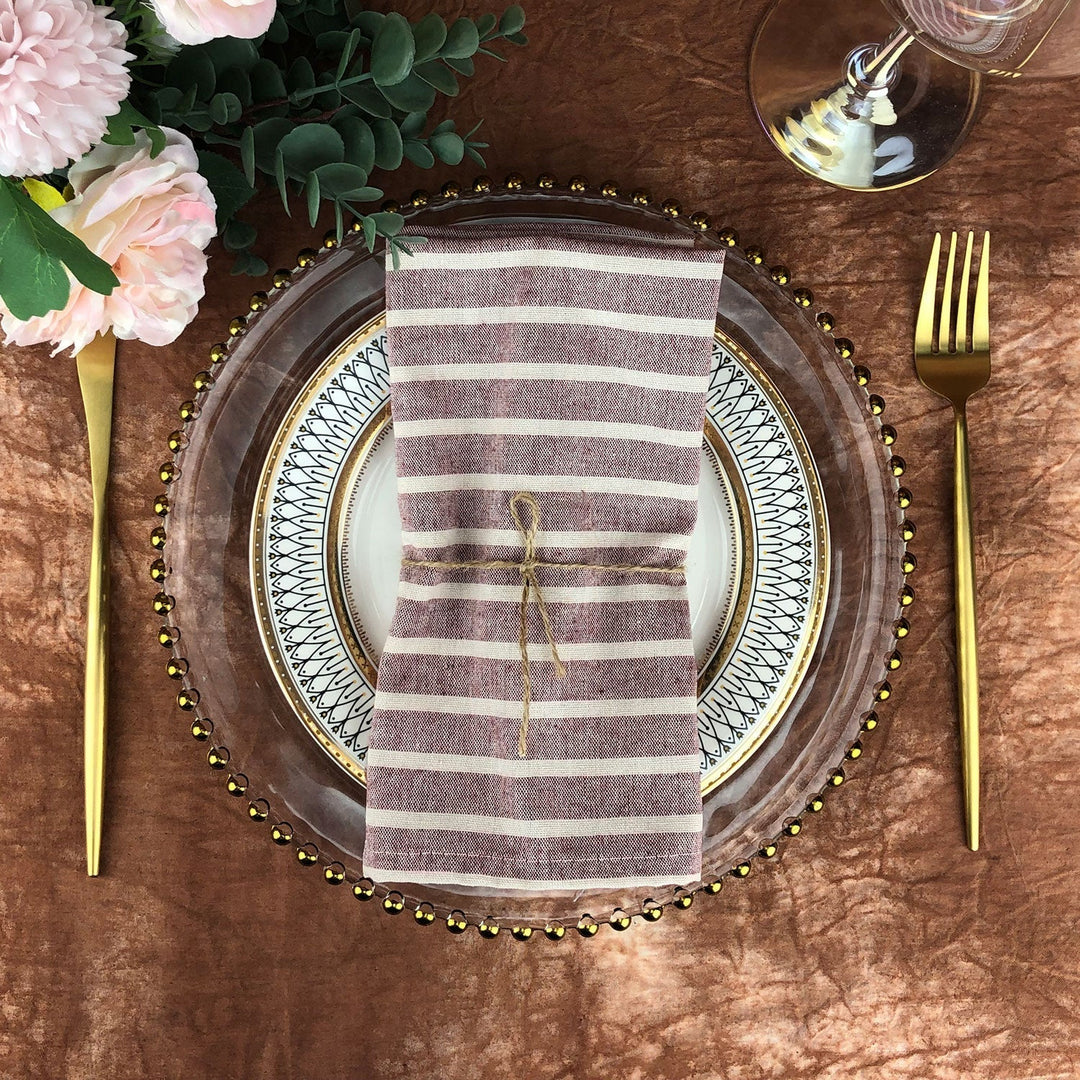 BowLift | Striped Fabric Napkins (Set of 12)