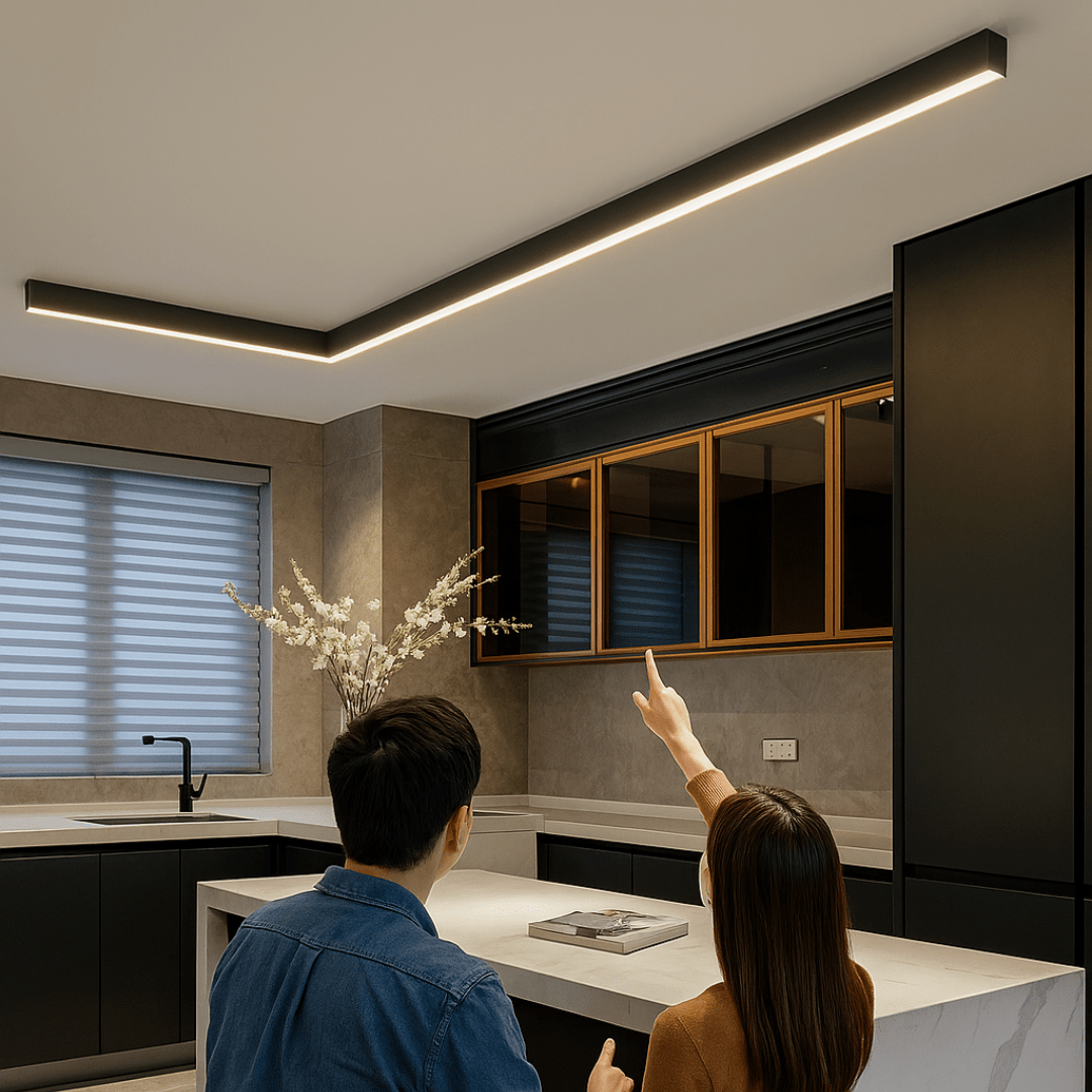 BowLift | LUMIVIA – Minimalist LED Ceiling Light with Scandinavian Elegance