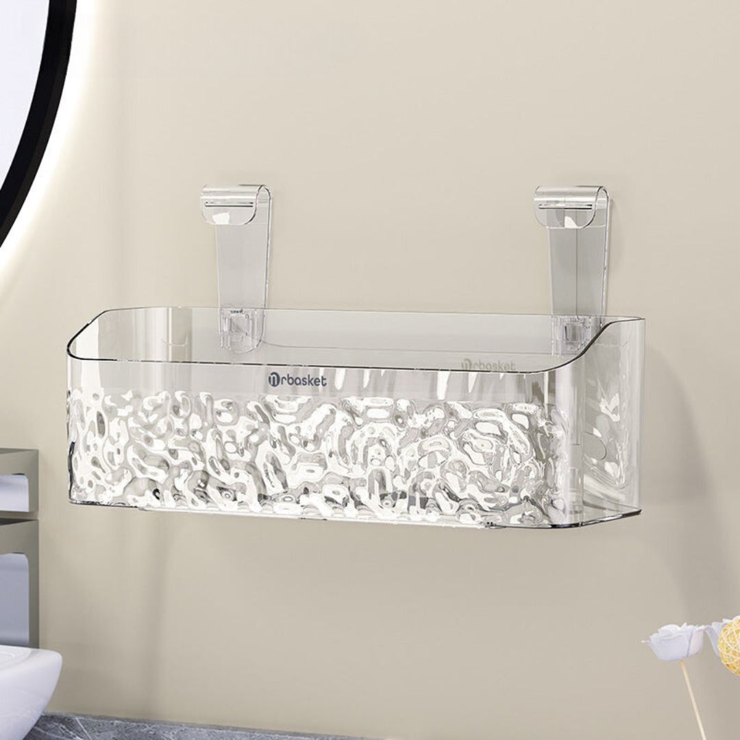 BowLift | Shower Caddy Suction Acrylic Bathroom Shelves