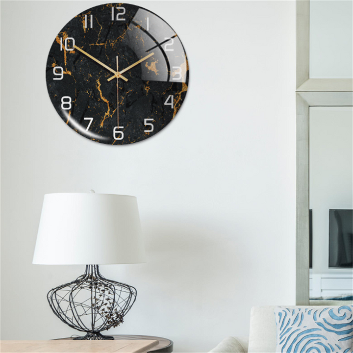 BowLift | Stylish Wall Clock with Marble Texture - MarbleTime