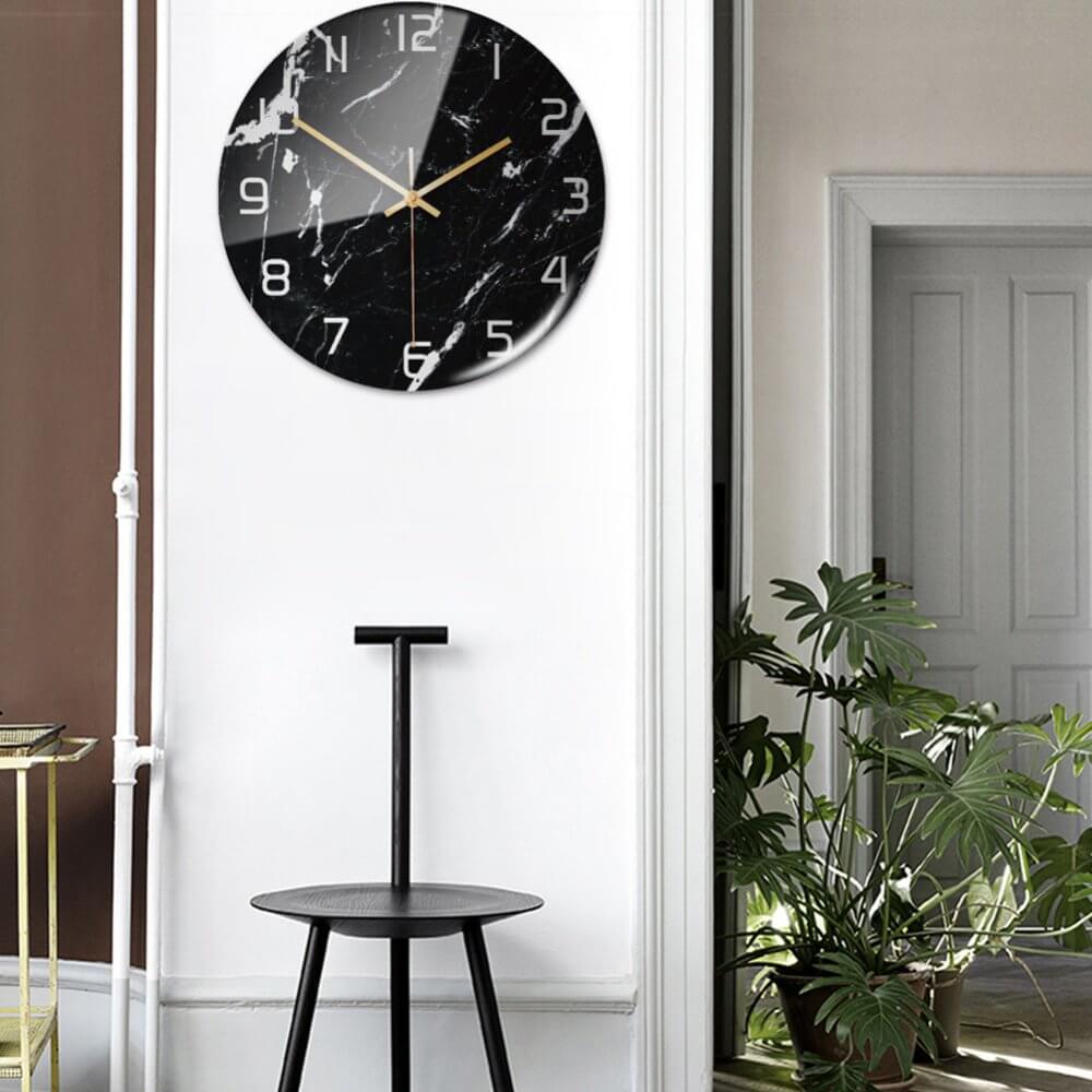 BowLift | Stylish Wall Clock with Marble Texture - MarbleTime