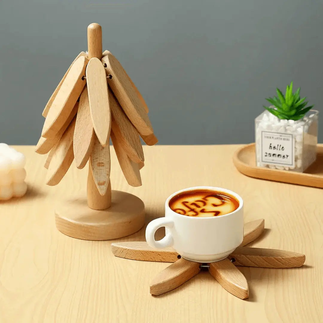 BowLift | Stylish Wooden Coasters - NatureGuard