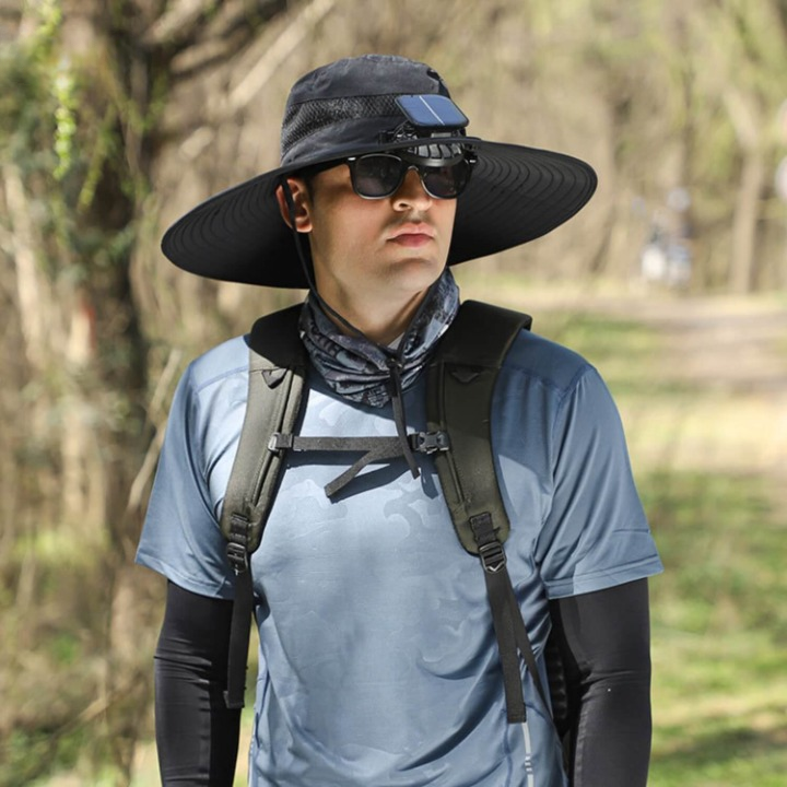Solar-Powered Hat with Fan and UV Protection - SolarCool VentiHat | Bowlift