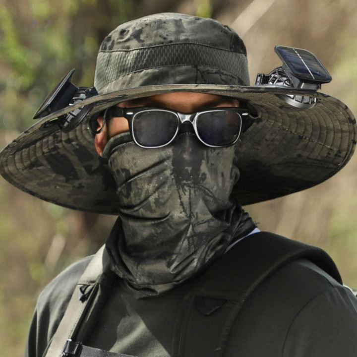 Solar-Powered Hat with Fan and UV Protection - SolarCool VentiHat | Bowlift