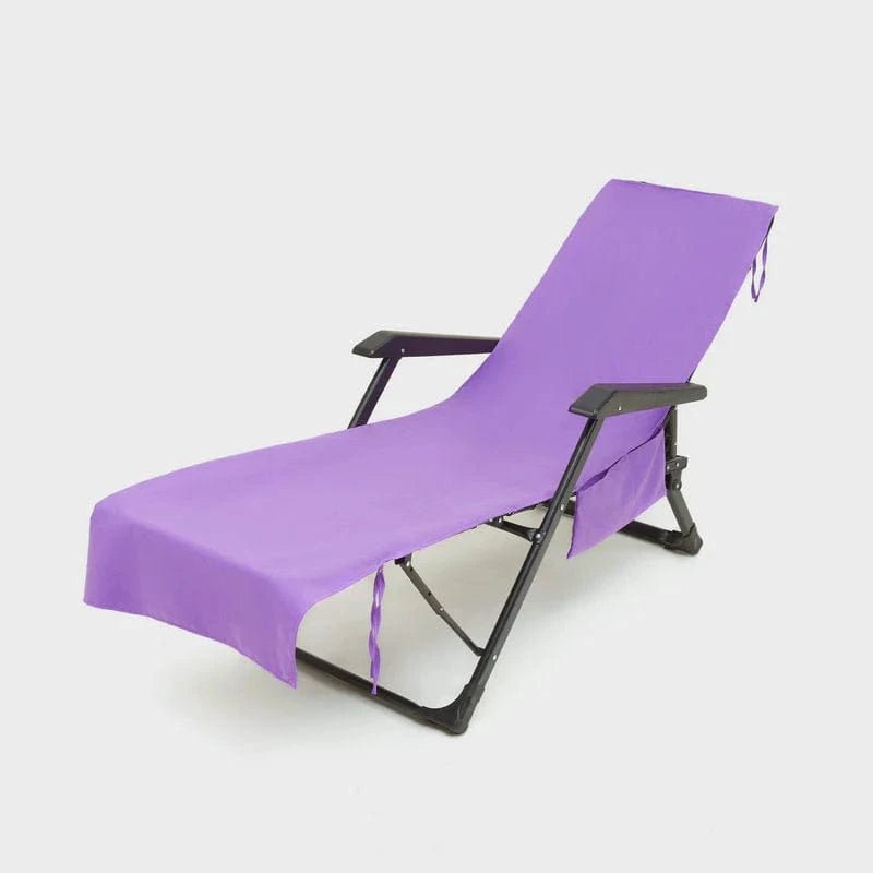 BowLift | Sunlounge Towel – Non-Slip Lounger Cover with Side Pockets