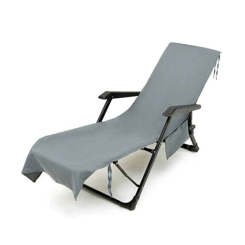 BowLift | Sunlounge Towel – Non-Slip Lounger Cover with Side Pockets