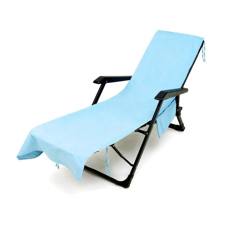 BowLift | Sunlounge Towel – Non-Slip Lounger Cover with Side Pockets