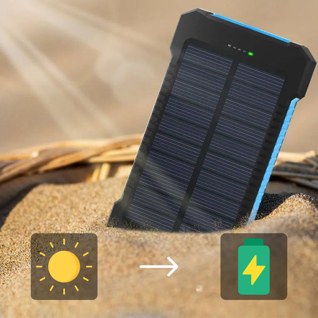 BowLift | SUNVAULT MAX – Waterproof Solar Power Bank with 30000mAh Capacity