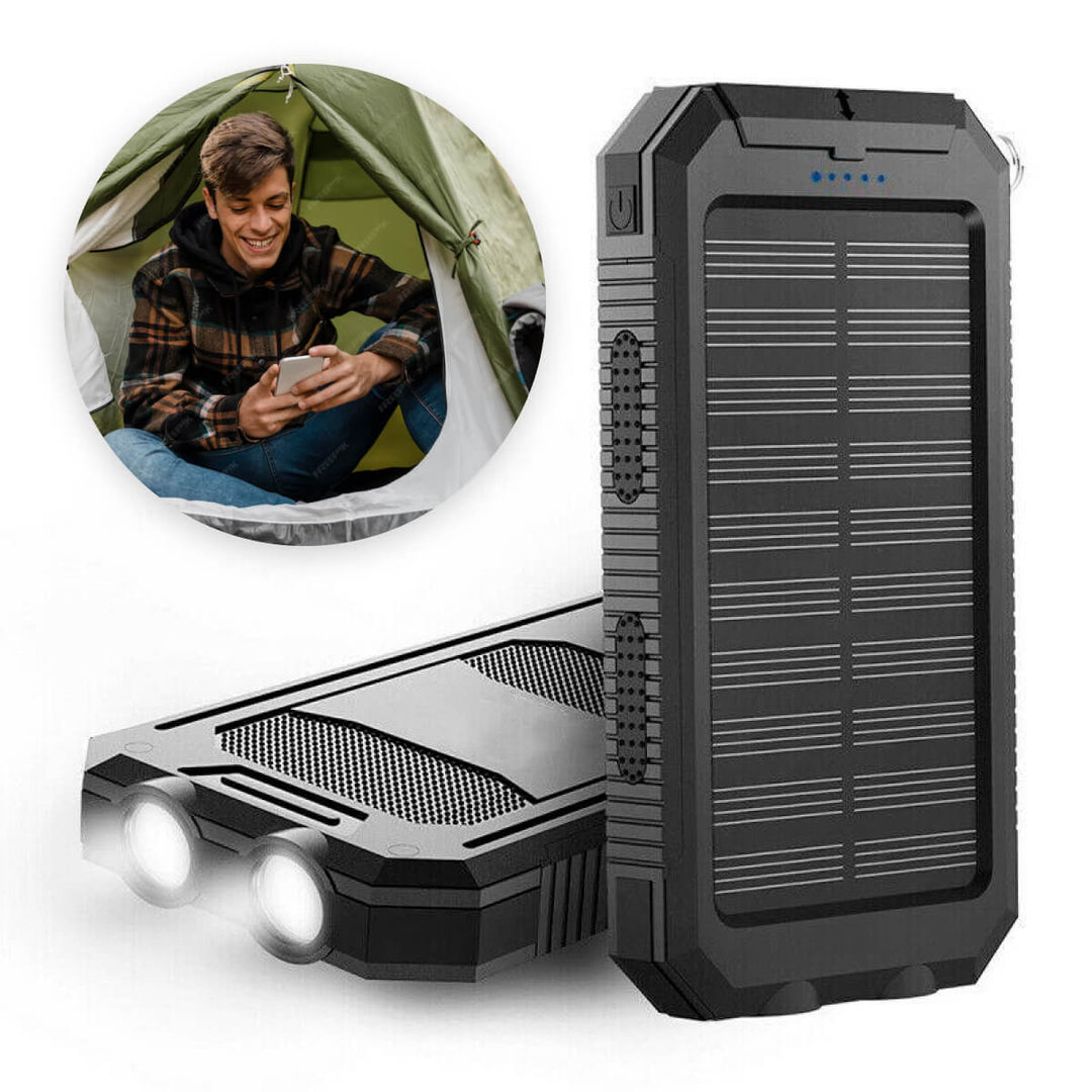 BowLift | SUNVAULT MAX – Waterproof Solar Power Bank with 30000mAh Capacity