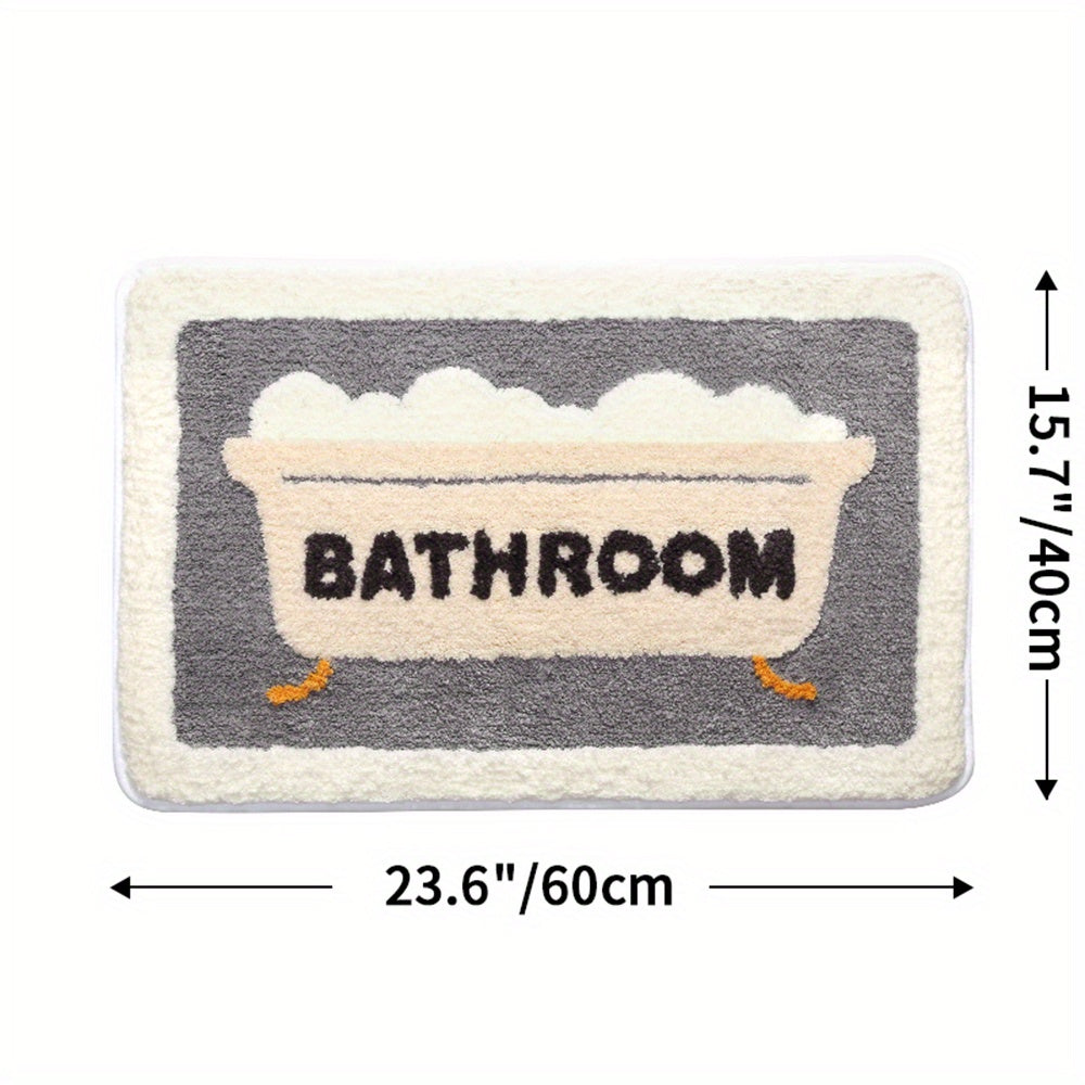 BowLift | Super Absorbent Anti-Slip Bath Mat for Bathroom and Toilet - Milo