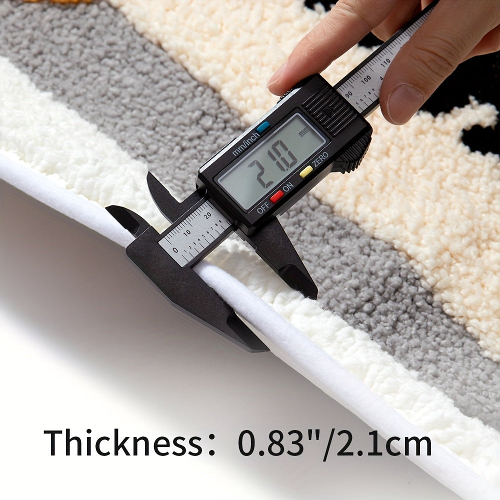 BowLift | Super Absorbent Anti-Slip Bath Mat for Bathroom and Toilet - Milo