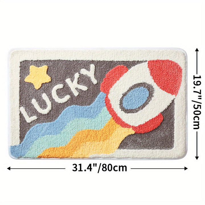 BowLift | Super Absorbent Anti-Slip Bath Mat for Bathroom and Toilet - Milo