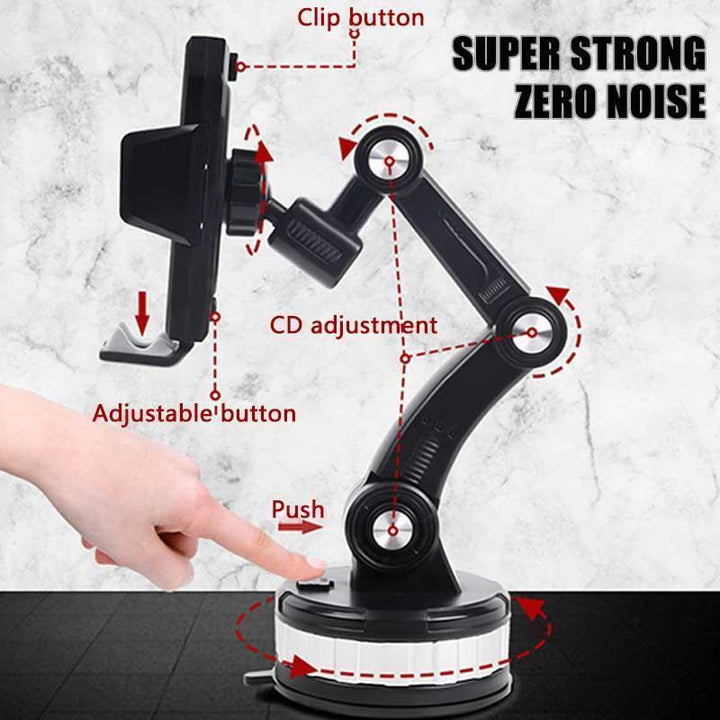 BowLift | Super Adsorption – 360° Suction Phone Holder for Car, Desk & Kitchen