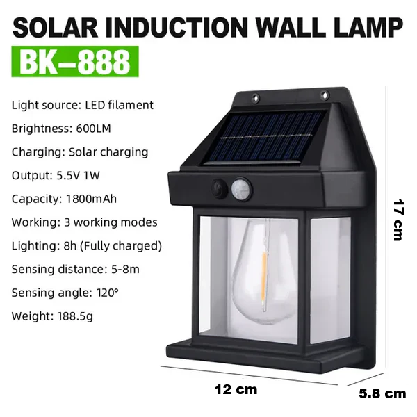 BowLift | Sustainable Solar Wall Lamp - Solaris