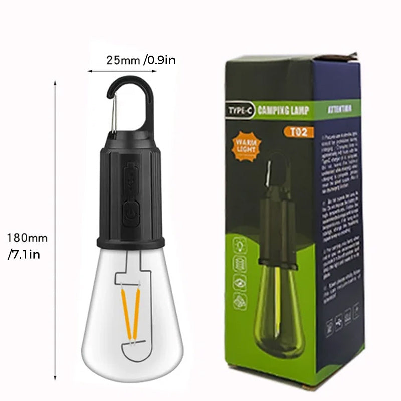 BowLift | Outdoor Camping Hanging Type-C Charging Retro Bulb Light