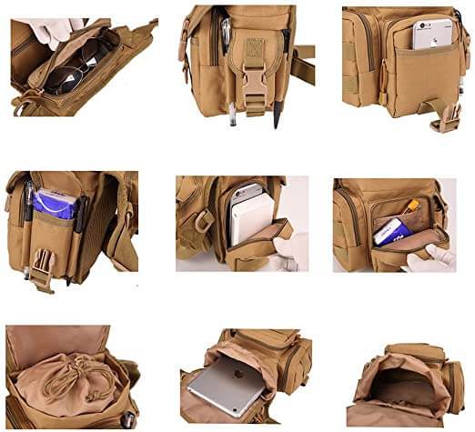 Durable Tactical Drop Leg Bag for Men – Water-Resistant Multi-Pocket Design | Bowlift