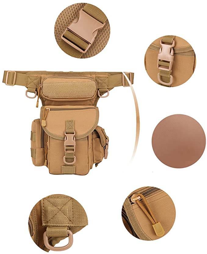 Durable Tactical Drop Leg Bag for Men – Water-Resistant Multi-Pocket Design | Bowlift