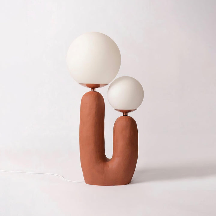 BowLift | Contemporary Style Table Lamp with Natural Accent