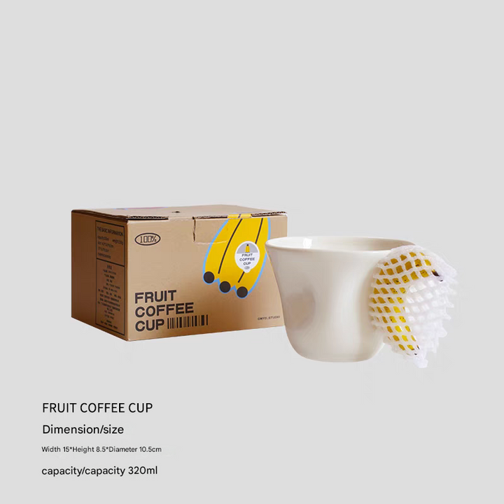 BowLift | Banana Apple Creative 3D Handle Coffee Mug