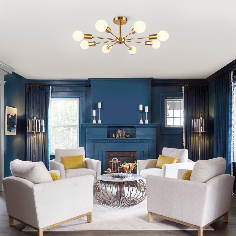 BowLift | Sputnik Chandelier for Semi-Recessed Installation