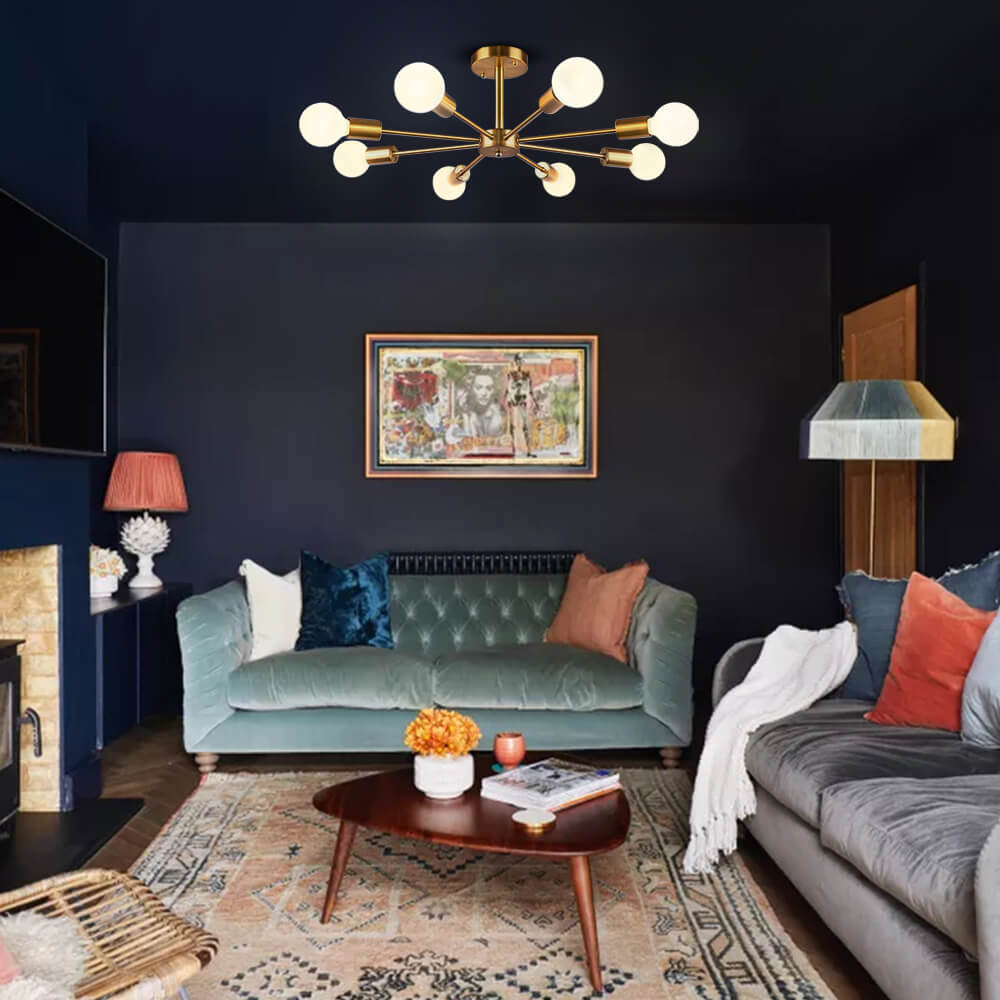 BowLift | Sputnik Chandelier for Semi-Recessed Installation