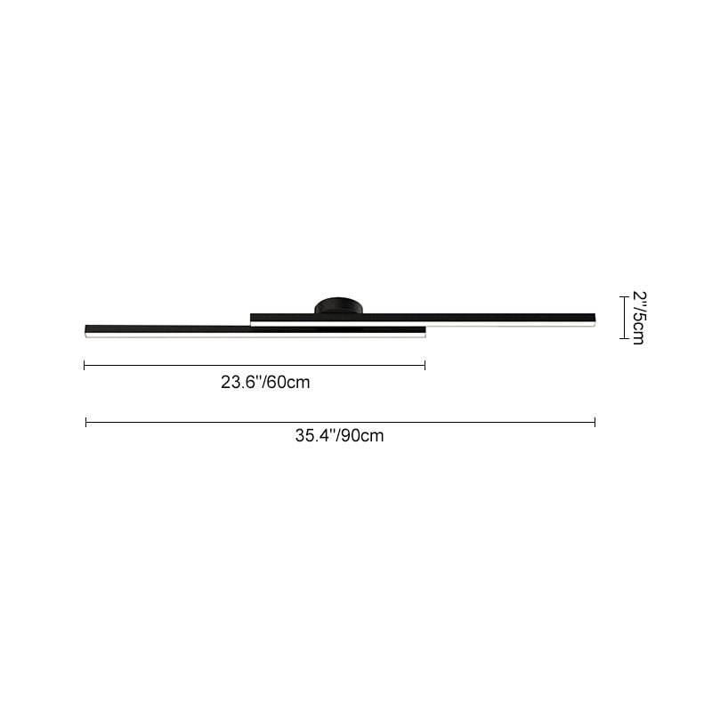 BowLift | Recessed Black LED Strips of Long Length