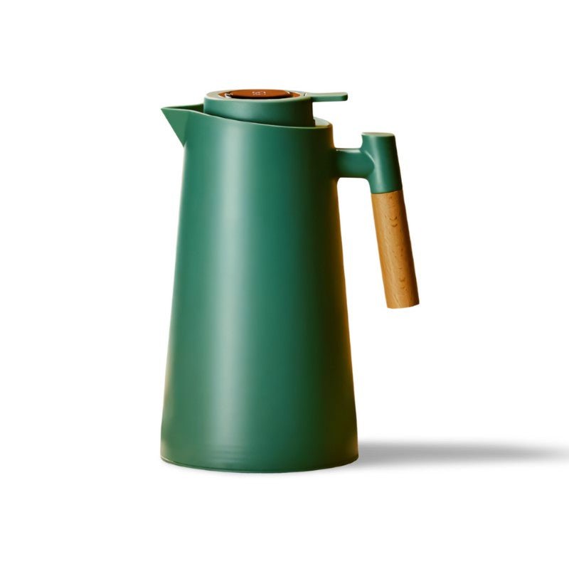 BowLift | ThermoWood – Smart Insulated Thermos Jug with Digital Temperature Display & Wooden Handle