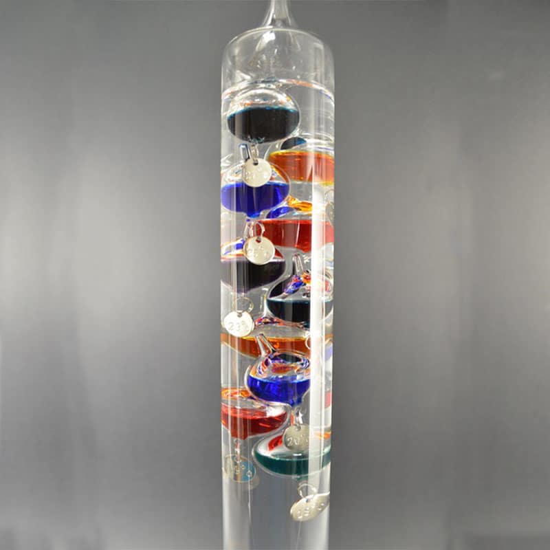 BowLift | Galileo Thermometer with Floating Glass Bulbs - Decorative Temperature Measurement for Home & Office Decor