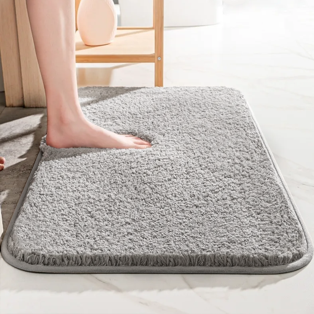 SoftStep Luxe Bath Mat – Extra Thick Microfiber Mat with Non-Slip and High Absorption | Bowlift