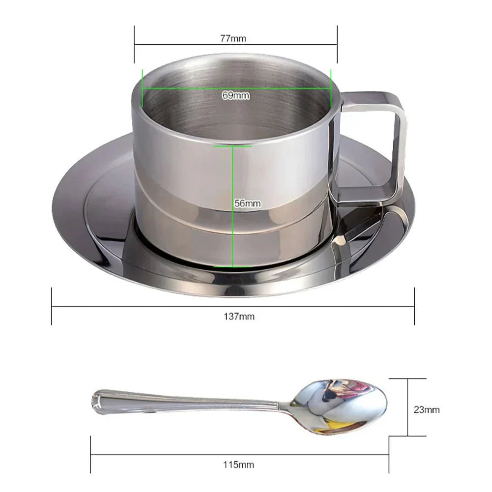 BowLift | Three-Piece Stainless Steel Cup Set