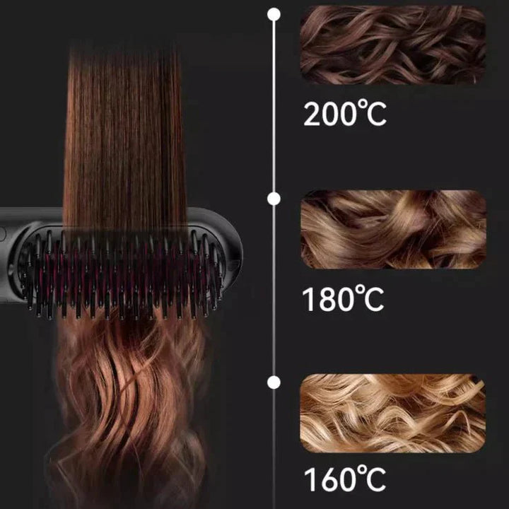BowLift | Tima Styler – Wireless Hair Straightening Brush for Smooth, Frizz-Free Styling