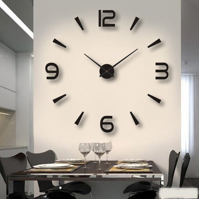 BowLift | DEPTHAURA – Silent 3D Acrylic Wall Clock for Modern Interiors